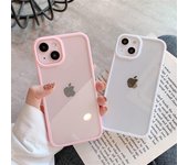 Funda de silicona a prueba de golpes para teléfono iPhone, carcasa trasera de protección transparente para iPhone 14, 11, 12, 13 Pro Max, X, XS, XR, 8, 7 Plus, SE For iPhone 13 negro