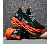 Zapatillas deportivas de malla transpirables para hombre, zapatillas deportivas unisex ligeras, suaves, con suela gruesa y agujeros para parejas, zapatillas deportivas para mujer 39 verde claro