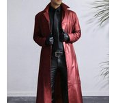 Chaqueta de hombre, cuello de traje, manga larga, botonadura sencilla, chaqueta de piel sintética, cortavientos extra largo, corte entallado, ropa de abrigo para hombre M caqui