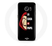 Coque pour Samsung Galaxy S6 Edge La casa de papel Logo et Masque