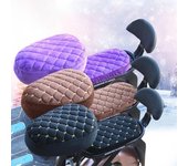 Funda para asiento de bicicleta eléctrica, universal, cómoda y gruesa. marrón