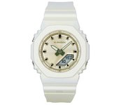 Casio Reloj analógico digital G-Shock para mujer, con correa de resina de base biológica, esfera beige, cuarzo, GMA-P2100ST-7A, 200 m beige