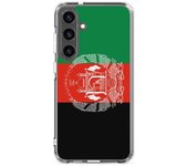 Coque Téléphone - Samsung - Galaxy S24 Ultra - Drapeau Afganistán - Souple - Multicolore