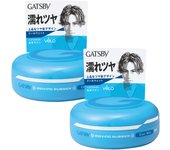 GATSBY Moving Rubber Cool Wet Styling Hair Wax Set 80g Men's (x 2)