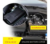 Para VW Volkswagen Tiguan L Passat Golf Sportsvan Touran coches motor batería electrodo Shell cubierta negro