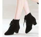 Zapatos de baile para mujer Jazz Salsa Botas de baile Zapatos de baile de salón Zapatos modernos para mujer 3.5CM-34 negro