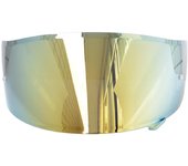 Reemplazo de visera de lente para cascos de protección contra el viento antirrayas Anti-UV para motocicleta azul
