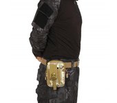Bolso de cintura Bolso al aire libre Deportes Casual Táctico Militar Riñonera Pack Estuche de teléfono Camping Caza negro