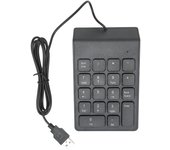 Teclado numérico USB mini de 18 teclas, teclado numérico adecuado para computadoras de escritorio y portátiles