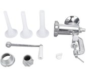 Picadora de carne manual con cuchillas de acero inoxidable, kit para hacer salchichas en casa L
