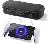Estuche de almacenamiento Portal, juego de película de vidrio para PlayStation, bolsa de almacenamiento Portal, maleta, película de vidrio 9H, película protectora LCD, alta transmitancia, a prueba de golpes negro