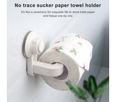 1PC Caja de pañuelos creativa de moda para baño, soporte de papel higiénico montado en la pared con ventosa, caja de pañuelos con rollo OK 0750 negro