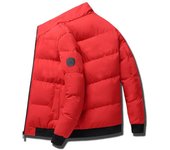 Abrigo de invierno para hombre Chaqueta de algodón Cuello alto Ropa de invierno Hombres guapos y cálidos M