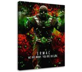 Cuadros en Lienzo Mortal Kombat juego Ermac 40x60 rojo