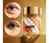 Caviar Essence Crema para ojos de tres colores Crema hidratante para ojos elástica Hidratante e iluminadora para la piel de los ojos Cuidado de los ojos Productos para el cuidado de la piel 30g