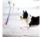 Palo para lanzar pelotas de tenis para perros, juguetes para actividades al aire libre, juguetes de entrenamiento para perros, suministros para mascotas