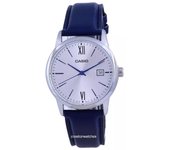Casio Silver Dial Stainless Steel Analog Quartz MTP-V002L-2B3 MTPV002L-2 Reloj Hombre plata