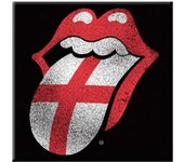 The Rolling Stones Imán para nevera con lengua de Inglaterra One Size rojo/negro