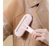 Eliminador de pelusas de doble cara, removedor de pelo de plástico para mascotas, afeitadora de tela para ropa, cepillo de limpieza de alfombras, Herramientas de Limpieza del cabello para perros y gatos 1pc color rosa