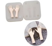 Lindos moldes de silicona con forma de palma, moldes para velas, mini moldes de resina con forma de palma, moldes para hornear DIY, moldes para hacer velas para decoraciones de pasteles