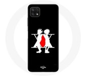 Coque maniacase pour Samsung Galaxy A22 5G Hunter x Hunter Manga Logo Noir