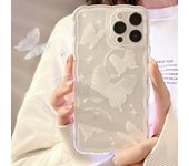 Funda de teléfono ondulada Ins mariposa bonita para Iphone 11 12 14 Pro Max 13 Mini 7 8 Plus Se 2022 2020 Xsmax Xr X fundas traseras suaves For iPhone 7