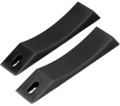 Placas de carga y descarga para barra, cojín de silicona, cuña antideslizante para levantamiento de pesas(Negro ) negro
