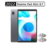 Protector de pantalla de vidrio templado para Oppo Realme Pad Mini 8.7 2022, cobertura completa, 1/2/3 unidades 1 * Realme Pad Mini 8.7 transparente