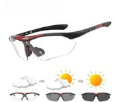 Gafas de sol fotocromáticas para ciclismo, para hombre y mujer, con montura para miopía, polarizadas, para bicicleta de carretera y montaña