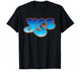 Sí Camiseta unisex con logotipo vintage para adultos S negro