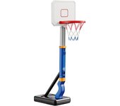 Aro de baloncesto para piscina, montado sobre el suelo, altura ajustable, juguete de juego acuático de verano para niños