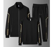 Conjuntos de chaqueta de otoño para hombre, Sudadera con capucha con cuello redondo, abrigo cárdigan y pantalones largos, conjuntos de 3 uds, ropa deportiva de chándal para hombre XL