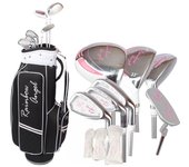 Bolsa de golf Debut Club 7 para damas, funda para cabeza, juego para principiantes de Mega Golf Rainbow Angel negro