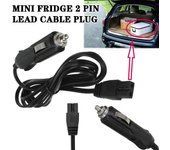 Nevera portátil de repuesto para coche, mininevera, cable de alimentación de 2 pines, 12 V CC, 2 m