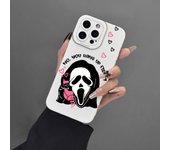 Funda completa con protección anticaídas para iPhone 15 de Apple con diseño de calavera y cara de fantasma y monstruo iPhone 7 Plus/8 Plus blanco