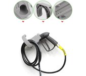 1 soporte para lavadora de coche, gancho para tubo de lavado montado en la pared, manguera, pistola de agua de alta presión, estante colgante, accesorios de herramienta de limpieza