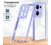 Funda transparente 3 en 1 HD de lujo a prueba de golpes de 360° para Redmi Note 13 4G 5G Funda transparente a prueba de golpes para Redmi Note 13 Pro 4G 5G Redmi Note 13 5G negro