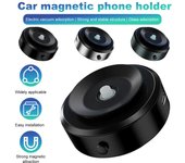 Soporte inteligente para teléfono móvil con adsorción magnética al vacío, soporte universal para automóvil con rotación de 360° y soporte de adsorción de doble cara verde oscuro
