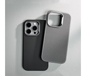 Funda protectora magnética de fibra de carbono para iPhone 16 Pro Max - Lente Apple 15, diseño anticaída iPhone 13 bronce/oro