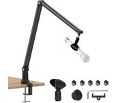 Micrófono Micrófono Micrófono Micrófono con Clip Micrófono Tornillo Micrófono Brazo Cable de 360 Grados Juego Transmisión Grabación Brazo, Soporte, Brazo,