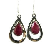 Les Trésors De Lily [P7090] - Boucles Argent 'Heaven' rose argenté - 23x16 mm rosa brillante