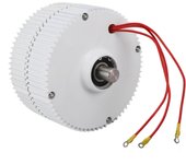 Generador de doble eje de 48 V, motor eléctrico de CA síncrono de imán permanente trifásico para turbinas eólicas 300W