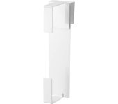 Yamazaki Jitsugyo - Soporte para papel de cocina para puerta de fregadero, color blanco, torre de cm, compatible con varios tamaños de rollos de papel, papel de cocina, paño de cocina, papel de toalla blanco