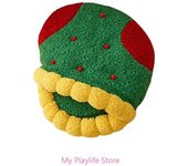 Cama nido para mascotas para perros y gatos Cama cueva para perros Nido peludo Nido con temática navideña Cueva con calcetín navideño