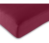 Drap housse Rouge 180 x 200 cm / 100% coton / 57 fils/cm²  King size