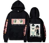 Sudadera con capucha de anime Spy X Family Sudaderas Anya Forger Bond Sudaderas Yor Blair Y2k Sudadera Primavera y Otoño Jersey para hombres y mujeres XL