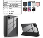 Funda de cuero triple plegable para Samsung Tab A9 8.7 pulgadas X115 y A9+ 11 pulgadas para protección. 8.7-inch