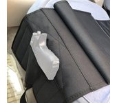 Funda oculta debajo del asiento con bolsa de repuesto para asiento de escritorio de oficina o coche negro