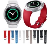 Correa de silicona de color sólido para Samsung Gear S2 Sport/Gear S2 Watch gris oscuro