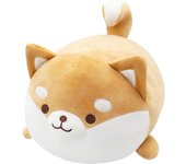 Homehalo Shiba Inu Peluche Super Shiba Inu Cuerpo Realista Perro de Peluche Super Masticable Perro de Peluche Redondo Suave para Dormir Cuerpo Relajante Cómodo Sofá de Cuerpo Completo